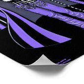 Fiona Lila Gothic Steampunk Couture Fairy Poster (Ecke)