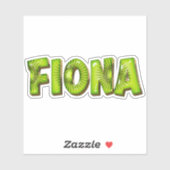 Fiona Name Kiwi Design Aufkleber Sticker (Blatt)