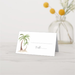 FIONA Palm Tree Beach Tropische Platzkarte