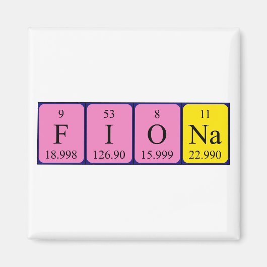 Fiona Periodenmagnet Magnet (Vorne)