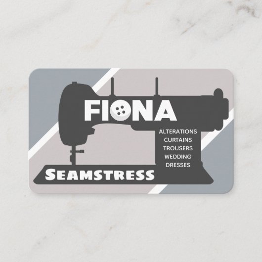 Fiona Seamstress Business Card Visitenkarte (Vorderseite)