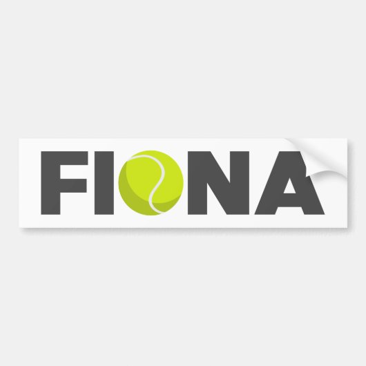 Fiona Tennis Autoaufkleber (Vorne)