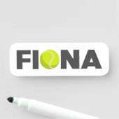 Fiona Tennis Namensschild (Beispiel)