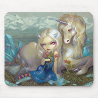 "Fiona und das Einhorn" Mousepad