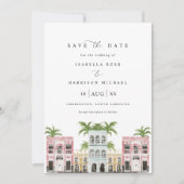 FIONA Watercolor Charleston SC Save the Date Einladung (Vorderseite)