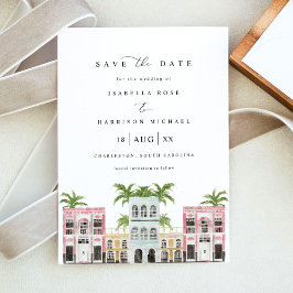 FIONA Watercolor Charleston SC Save the Date Einladung