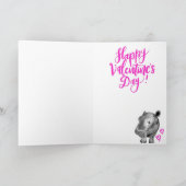 Fiona, welche die Flusspferd-Valentinsgrüße Karte (Innenseite)