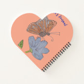 Fionas Schmetterling und Blume Notizblock (Rückseite)