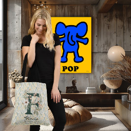 Fionas verzaubertes Blossom - Boho Floral Monogram Tragetaschen Mit Langen Trägern