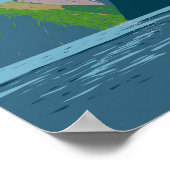 Fiordland Nationalpark Neuseeland Kunst, Dichtung Poster (Ecke)