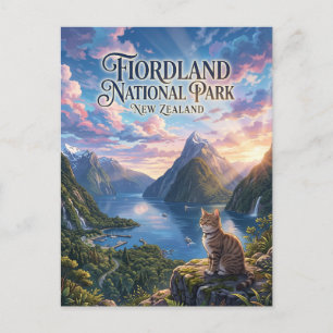 Fiordland-Nationalpark Neuseeland Postkarte