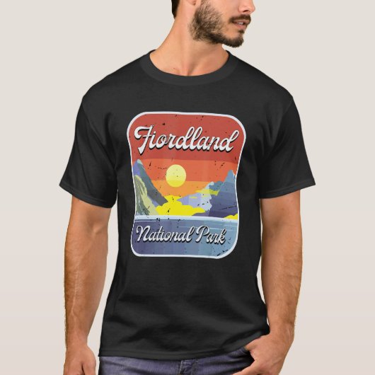 Fiordland Nationalpark Souvenir Neuseeland Natur T-Shirt (Vorderseite)