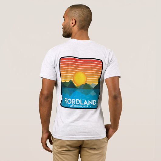 Fiordland Nationalpark-T - Shirt (Schwarz voll)