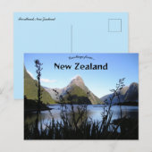 Fiordland Neuseeland Postkarte (Vorne/Hinten)