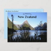 Fiordland New Zealand Postkarte (Vorne/Hinten)