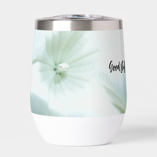 Fiore Bianco Stainless Steel Wine Tumbler (Vorderseite)
