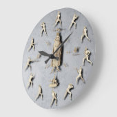 Fiore dei Liberi Wall Clock Große Wanduhr (Winkel)