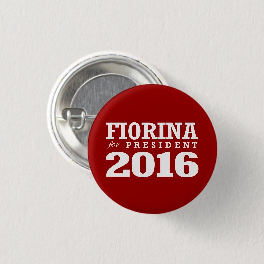 FIORINA FÜR PRÄSIDENTEN 2016 BUTTON (Vorne & Hinten)