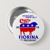 Fiorina für Präsidenten 2016 Button (Vorne & Hinten)
