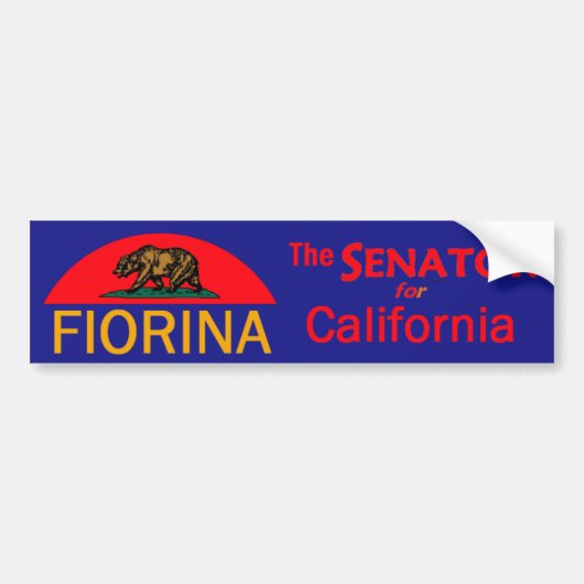 Fiorina Senator 2010 Autoaufkleber (Vorne)