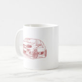 FiPuntoEvoAbarth 2011 Kaffeetasse (Vorderseite Links)