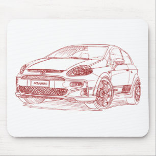 FiPuntoEvoAbarth 2011 Mousepad