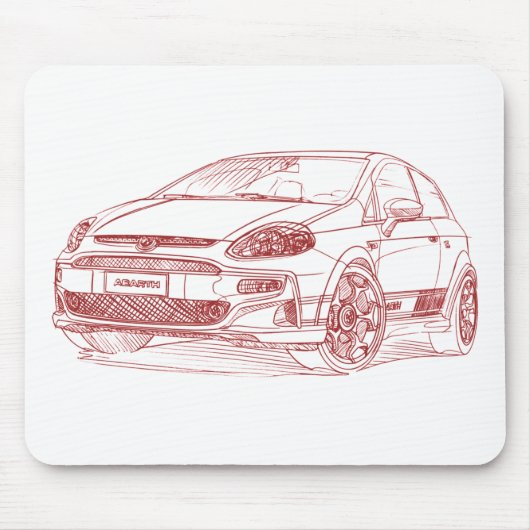 FiPuntoEvoAbarth 2011 Mousepad (Vorne)