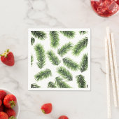 Fir Branch Pattern Grün Weihnachten Serviette (Beispiel)