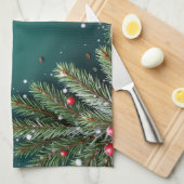 Fir Branches, Christmas, Author Natasha Us   Geschirrtuch (Viertel Falte)