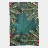 Fir Branches, Christmas, Author Natasha Us   Geschirrtuch (Vertikal)