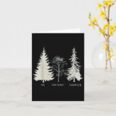 Fir Dogwood Tamarack Vintager Baum Karte (Gelbe Blume)