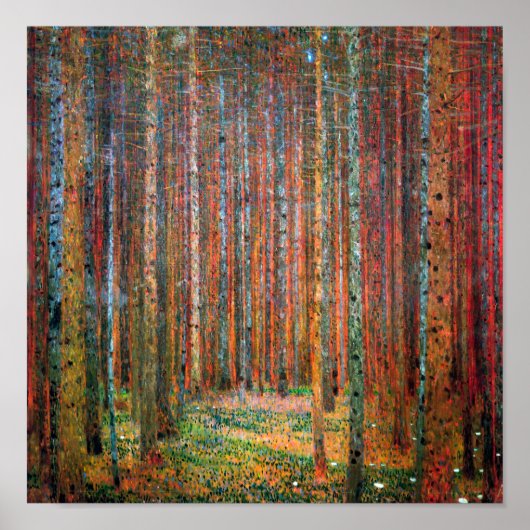 Fir Forest | Gustav Klimt | Poster (Vorne)