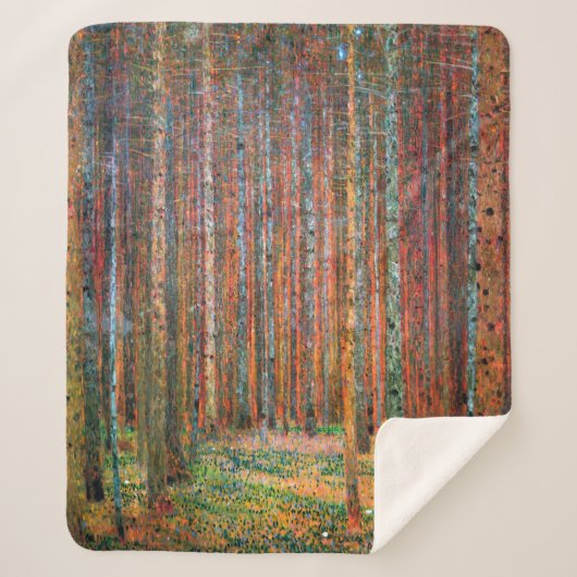 Fir Forest | Herr Gustav Klimt | Sherpadecke (Vorderseite)
