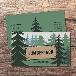 Fir Forest - Lumberjack Services Visitenkarte