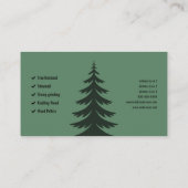 Fir Forest - Lumberjack Services Visitenkarte (Rückseite)