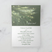 FIR FRONDS Hochzeitseinladung Einladung (Innenseite)