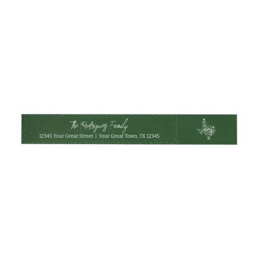Fir Green Joy Holiday Blätter Texas-Form (Person)