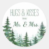 Fir Tree Danke Stickers (Vorderseite)