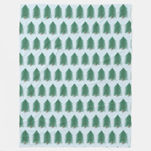 Fir Tree Forest Fleecedecke (Vorderseite)