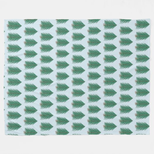 Fir Tree Forest Fleecedecke (Vorderseite (Horizontal))