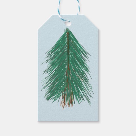 Fir Tree Forest Geschenkanhänger (Vorderseite)