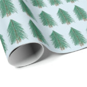 Fir Tree Forest Geschenkpapier (Rolleneckpunkt)