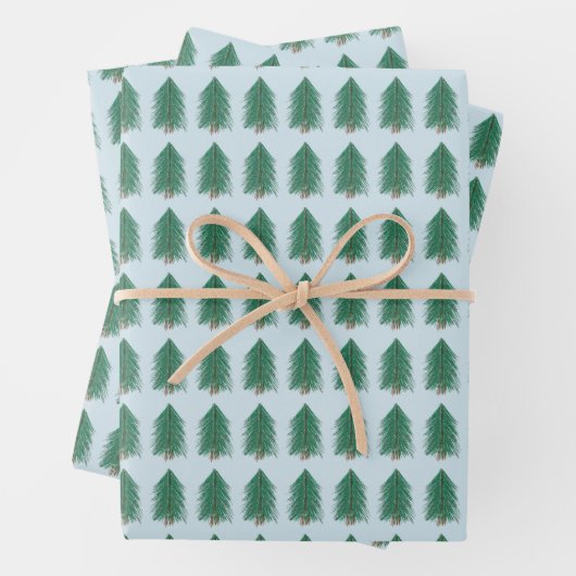 Fir Tree Forest Geschenkpapier Set (Beispiel)