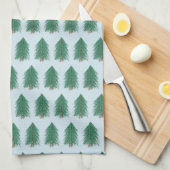 Fir Tree Forest Geschirrtuch (Viertel Falte)
