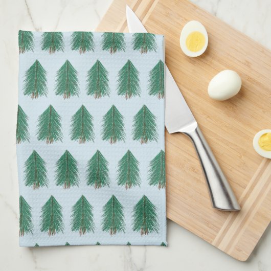 Fir Tree Forest Geschirrtuch (Viertel Falte)