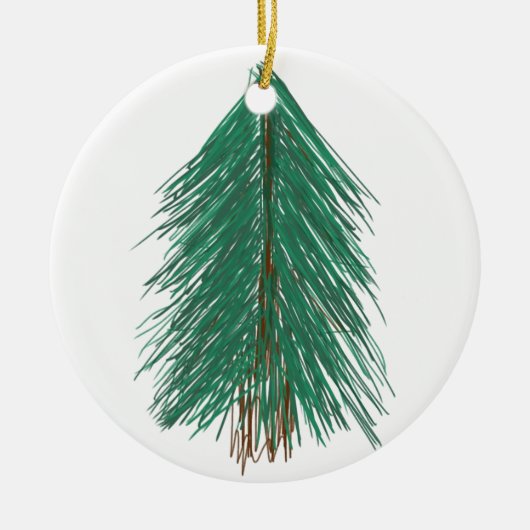 Fir Tree Forest Keramik Ornament (Vorne)