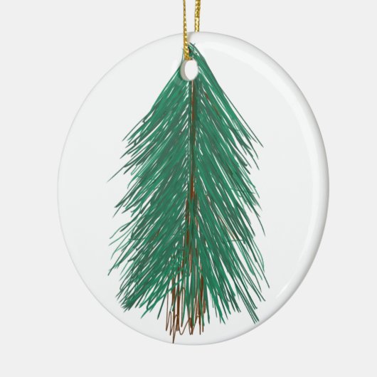 Fir Tree Forest Keramik Ornament (Links)