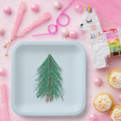 Fir Tree Forest Pappteller (Party)