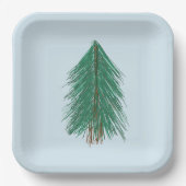 Fir Tree Forest Pappteller (Vorderseite)