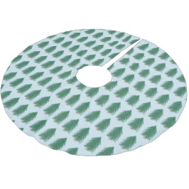 Fir Tree Forest Polyester Weihnachtsbaumdecke